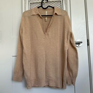 Peach Babaton merino wool sweater